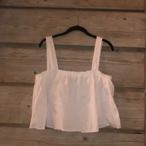 White tank top with tie